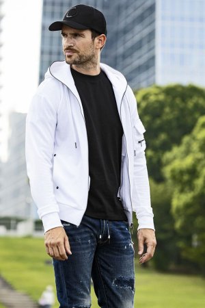 画像7: 【 30%OFF セール18,920円→13,244円】 1piu1uguale3 RELAX ウノピゥウノウグァーレトレ リラックス スウェットカーゴパーカー{-BES}