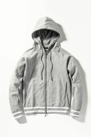 画像9: 【 40%OFF セール19,910円→11,946円】 1piu1uguale3 RELAX ウノピゥウノウグァーレトレ リラックス ラインストーンジップロゴパーカー{-BDA}