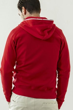 画像4: 【 40%OFF セール18,920円→11,352円】 1piu1uguale3 RELAX ウノピゥウノウグァーレトレ リラックス ジップロゴスウェットパーカー{-BDA}