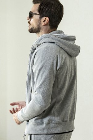 画像3: 【 40%OFF セール18,920円→11,352円】 1piu1uguale3 RELAX ウノピゥウノウグァーレトレ リラックス ジップロゴスウェットパーカー{-BDA}