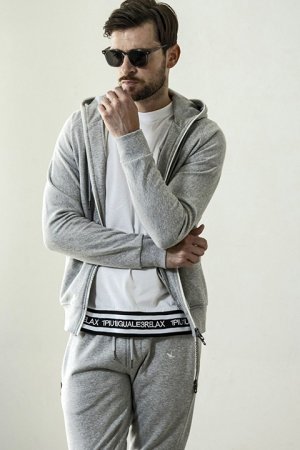 画像7: 【 40%OFF セール18,920円→11,352円】 1piu1uguale3 RELAX ウノピゥウノウグァーレトレ リラックス ジップロゴスウェットパーカー{-BDA}