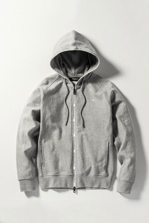 画像8: 【 40%OFF セール18,920円→11,352円】 1piu1uguale3 RELAX ウノピゥウノウグァーレトレ リラックス ジップロゴスウェットパーカー{-BDA}