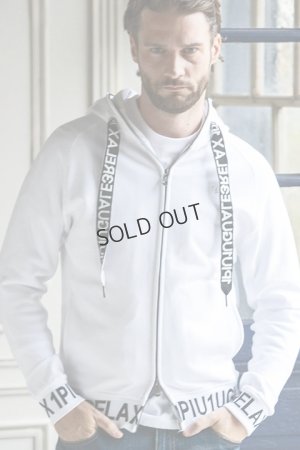 画像1: {SOLD}1piu1uguale3 RELAX ウノピゥウノウグァーレトレ リラックス ワイドスピンドルロゴスウェットパーカー{-BDA}