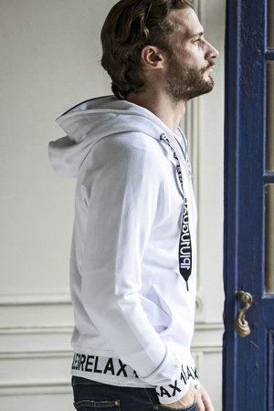 画像4: 【 40%OFF セール19,910円→11,946円】 1piu1uguale3 RELAX ウノピゥウノウグァーレトレ リラックス ワイドスピンドルロゴスウェットパーカー{-BDA}