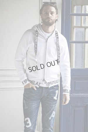 画像5: {SOLD}1piu1uguale3 RELAX ウノピゥウノウグァーレトレ リラックス ワイドスピンドルロゴスウェットパーカー{-BDA}