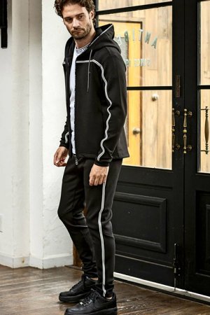 画像5: 【 30%OFF セール18,920円→13,244円】 1piu1uguale3 RELAX ウノピゥウノウグァーレトレ リラックス パイピングラインランニングパーカー{-BDA}