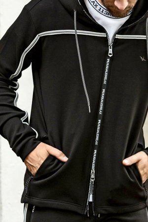 画像6: 【 30%OFF セール18,920円→13,244円】 1piu1uguale3 RELAX ウノピゥウノウグァーレトレ リラックス パイピングラインランニングパーカー{-BDA}