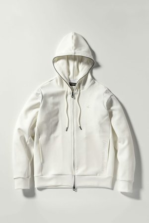 画像8: 1piu1uguale3 RELAX ウノピゥウノウグァーレトレ リラックス レザーラインポンチパーカー{-BDA}