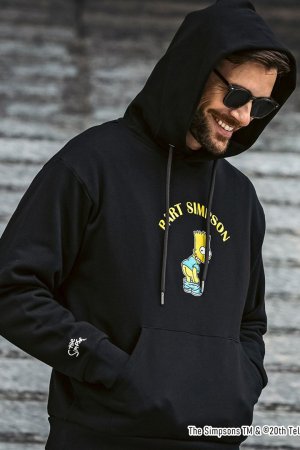 画像10: 【 30%OFF セール｜17,930円→12,551円】 1piu1uguale3 RELAX ウノピゥウノウグァーレトレ リラックス /The Simpsons/バート・シンプソン/フーディー{-BES}