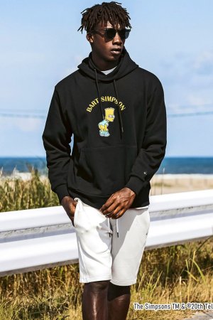 画像13: 【 30%OFF セール｜17,930円→12,551円】 1piu1uguale3 RELAX ウノピゥウノウグァーレトレ リラックス /The Simpsons/バート・シンプソン/フーディー{-BES}