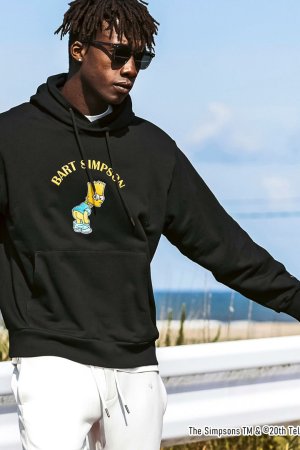 画像16: 【 30%OFF セール｜17,930円→12,551円】 1piu1uguale3 RELAX ウノピゥウノウグァーレトレ リラックス /The Simpsons/バート・シンプソン/フーディー{-BES}