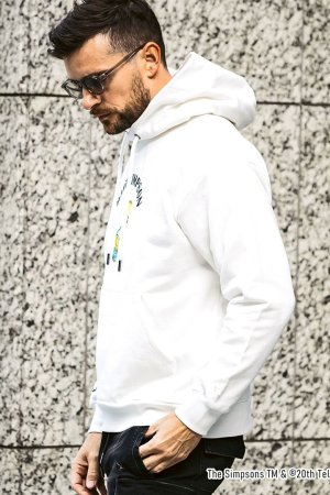 画像2: 【 30%OFF セール｜17,930円→12,551円】 1piu1uguale3 RELAX ウノピゥウノウグァーレトレ リラックス /The Simpsons/バート・シンプソン/フーディー{-BES}