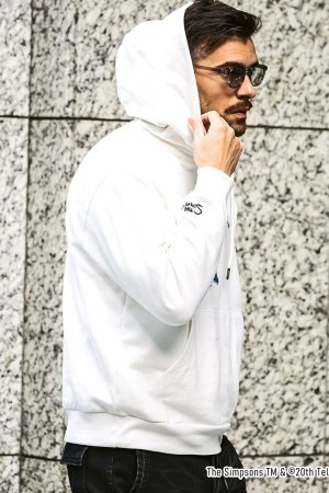 画像4: 【 30%OFF セール｜17,930円→12,551円】 1piu1uguale3 RELAX ウノピゥウノウグァーレトレ リラックス /The Simpsons/バート・シンプソン/フーディー{-BES}