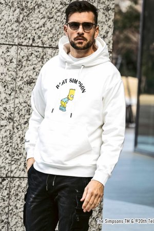 画像9: 【 30%OFF セール｜17,930円→12,551円】 1piu1uguale3 RELAX ウノピゥウノウグァーレトレ リラックス /The Simpsons/バート・シンプソン/フーディー{-BES}