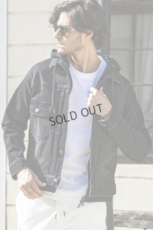 画像8: {SOLD}1piu1uguale3 RELAX ウノピゥウノウグァーレトレ リラックス デニムジャケットフーディー{-BES}