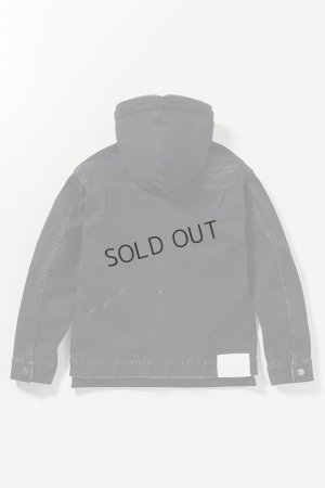 画像10: {SOLD}1piu1uguale3 RELAX ウノピゥウノウグァーレトレ リラックス デニムジャケットフーディー{-BES}