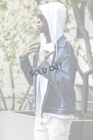 画像6: {SOLD}1piu1uguale3 RELAX ウノピゥウノウグァーレトレ リラックス デニムジャケットフーディー{-BES}