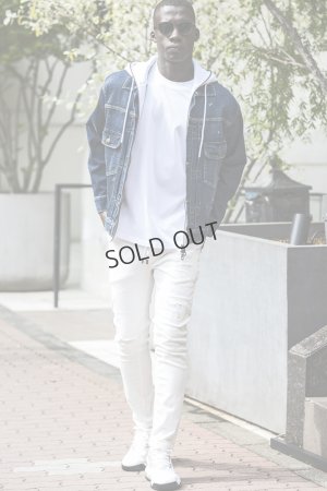 画像8: {SOLD}1piu1uguale3 RELAX ウノピゥウノウグァーレトレ リラックス デニムジャケットフーディー{-BES}