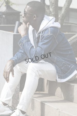 画像10: {SOLD}1piu1uguale3 RELAX ウノピゥウノウグァーレトレ リラックス デニムジャケットフーディー{-BES}