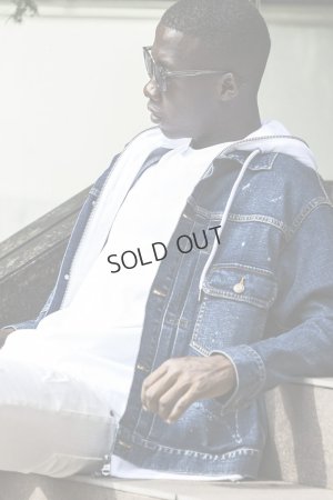 画像11: {SOLD}1piu1uguale3 RELAX ウノピゥウノウグァーレトレ リラックス デニムジャケットフーディー{-BES}