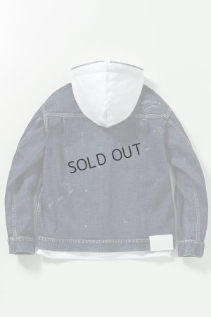 画像13: {SOLD}1piu1uguale3 RELAX ウノピゥウノウグァーレトレ リラックス デニムジャケットフーディー{-BES}