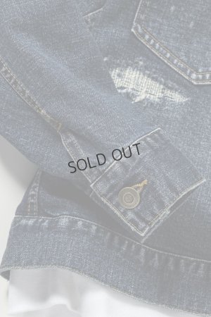 画像16: {SOLD}1piu1uguale3 RELAX ウノピゥウノウグァーレトレ リラックス デニムジャケットフーディー{-BES}