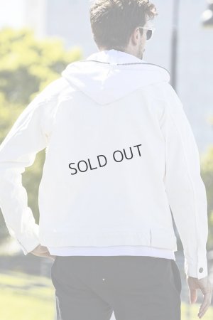 画像3: {SOLD}1piu1uguale3 RELAX ウノピゥウノウグァーレトレ リラックス デニムジャケットフーディー{-BES}