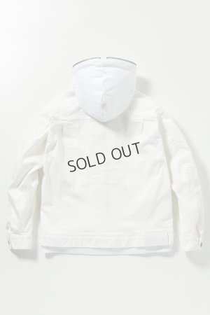 画像9: {SOLD}1piu1uguale3 RELAX ウノピゥウノウグァーレトレ リラックス デニムジャケットフーディー{-BES}