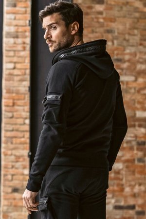 画像2: 1piu1uguale3 RELAX ウノピゥウノウグァーレトレ リラックス ビッグファスナーカーゴポケットスウェットパーカー{-BEA}