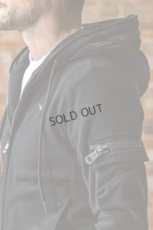 画像5: {SOLD}1piu1uguale3 RELAX ウノピゥウノウグァーレトレ リラックス ビッグファスナーカーゴポケットスウェットパーカー{-BEA}