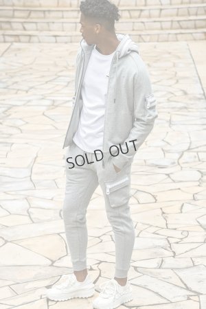 画像8: 1piu1uguale3 RELAX ウノピゥウノウグァーレトレ リラックス ビッグファスナーカーゴポケットスウェットパーカー{-BEA}