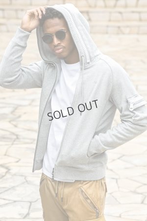 画像10: 1piu1uguale3 RELAX ウノピゥウノウグァーレトレ リラックス ビッグファスナーカーゴポケットスウェットパーカー{-BEA}