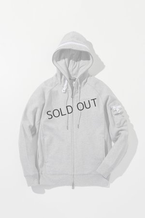 画像13: 1piu1uguale3 RELAX ウノピゥウノウグァーレトレ リラックス ビッグファスナーカーゴポケットスウェットパーカー{-BEA}