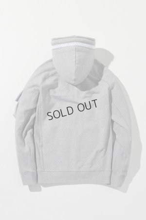 画像14: 1piu1uguale3 RELAX ウノピゥウノウグァーレトレ リラックス ビッグファスナーカーゴポケットスウェットパーカー{-BEA}