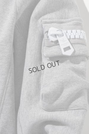 画像15: 1piu1uguale3 RELAX ウノピゥウノウグァーレトレ リラックス ビッグファスナーカーゴポケットスウェットパーカー{-BEA}