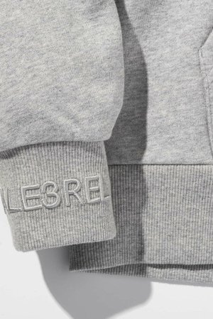 画像11: 1piu1uguale3 RELAX ウノピゥウノウグァーレトレ リラックス レザーパッチスウェットプルオーバーフーディー{-BEA}