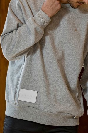 画像5: 1piu1uguale3 RELAX ウノピゥウノウグァーレトレ リラックス レザーパッチスウェットクルーネックプルオーバー{-BEA}