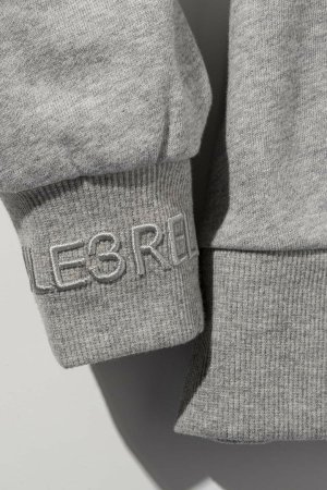 画像12: 1piu1uguale3 RELAX ウノピゥウノウグァーレトレ リラックス レザーパッチスウェットクルーネックプルオーバー{-BEA}