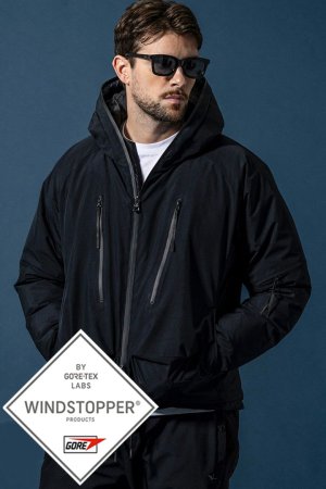 画像1: 1piu1uguale3 RELAX ウノピゥウノウグァーレトレ リラックス × +phenix ダウンパーカー WINDSTOPPER プロダクト by GORE-TEX LABS /ウィンドストッパー/ゴアテックス{-BEA}