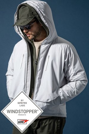 画像1: 1piu1uguale3 RELAX ウノピゥウノウグァーレトレ リラックス × +phenix ダウンパーカー WINDSTOPPER プロダクト by GORE-TEX LABS /ウィンドストッパー/ゴアテックス{-BEA}