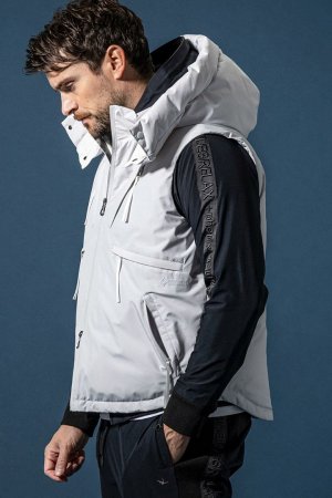 画像2: 1piu1uguale3 RELAX ウノピゥウノウグァーレトレ リラックス × +phenix スタンドネックダウンベスト WINDSTOPPER プロダクト by GORE-TEX LABS /ウィンドストッパー/ゴアテックス{-BEA}