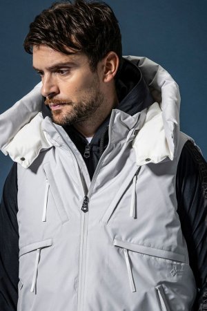 画像5: 1piu1uguale3 RELAX ウノピゥウノウグァーレトレ リラックス × +phenix スタンドネックダウンベスト WINDSTOPPER プロダクト by GORE-TEX LABS /ウィンドストッパー/ゴアテックス{-BEA}