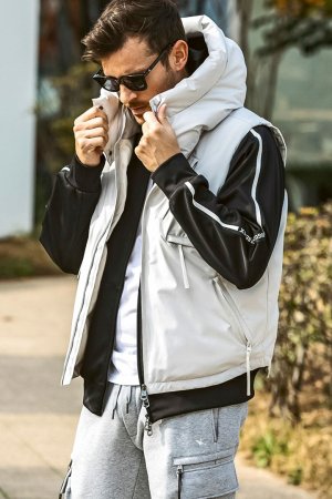 画像13: 1piu1uguale3 RELAX ウノピゥウノウグァーレトレ リラックス × +phenix スタンドネックダウンベスト WINDSTOPPER プロダクト by GORE-TEX LABS /ウィンドストッパー/ゴアテックス{-BEA}