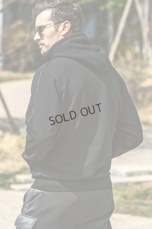 画像3: 1piu1uguale3 RELAX ウノピゥウノウグァーレトレ リラックス パイピングロゴワイドスピンドルフーディー{-BEA}