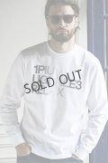 {SOLD}1piu1uguale3 RELAX ウノピゥウノウグァーレトレ リラックス グラデーションフロッキーロゴロングTシャツ{-BDA}
