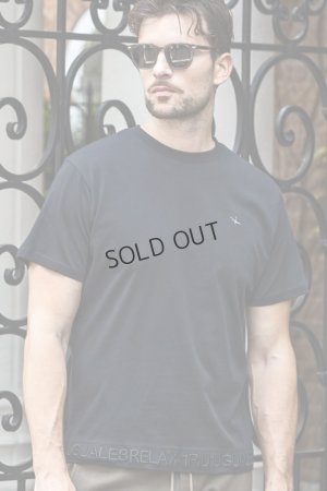 画像1: {SOLD}1piu1uguale3 RELAX ウノピゥウノウグァーレトレ リラックス ヘム刺繍ロゴ半袖Tシャツ{-BES}