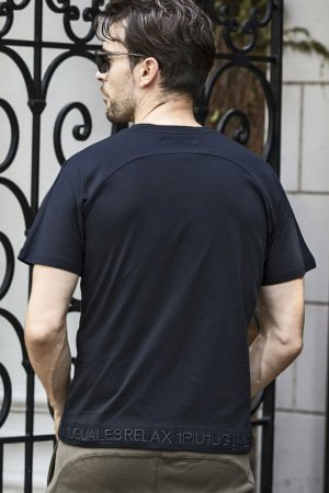 画像3: 【 30%OFF セール7,920円→5,544円】 1piu1uguale3 RELAX ウノピゥウノウグァーレトレ リラックス ヘム刺繍ロゴ半袖Tシャツ{-BES}