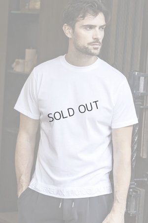 画像1: 1piu1uguale3 RELAX ウノピゥウノウグァーレトレ リラックス ヘム刺繍ロゴ半袖Tシャツ{-BES}