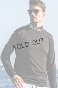 {SOLD}1piu1uguale3 RELAX ウノピゥウノウグァーレトレ リラックス ネックロゴ長袖ラッシュガード{-BES}