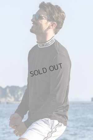 画像3: {SOLD}1piu1uguale3 RELAX ウノピゥウノウグァーレトレ リラックス ネックロゴ長袖ラッシュガード{-BES}